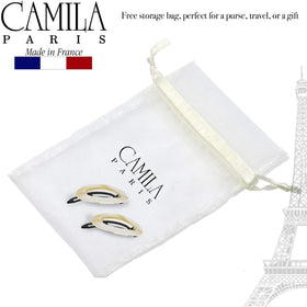 Beige barrette with luxurious finish by Camila Paris CP1994/2 for everyday use.