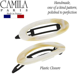 Made in France Camila Paris CP1994/2 barrette emphasizes quality and durability.