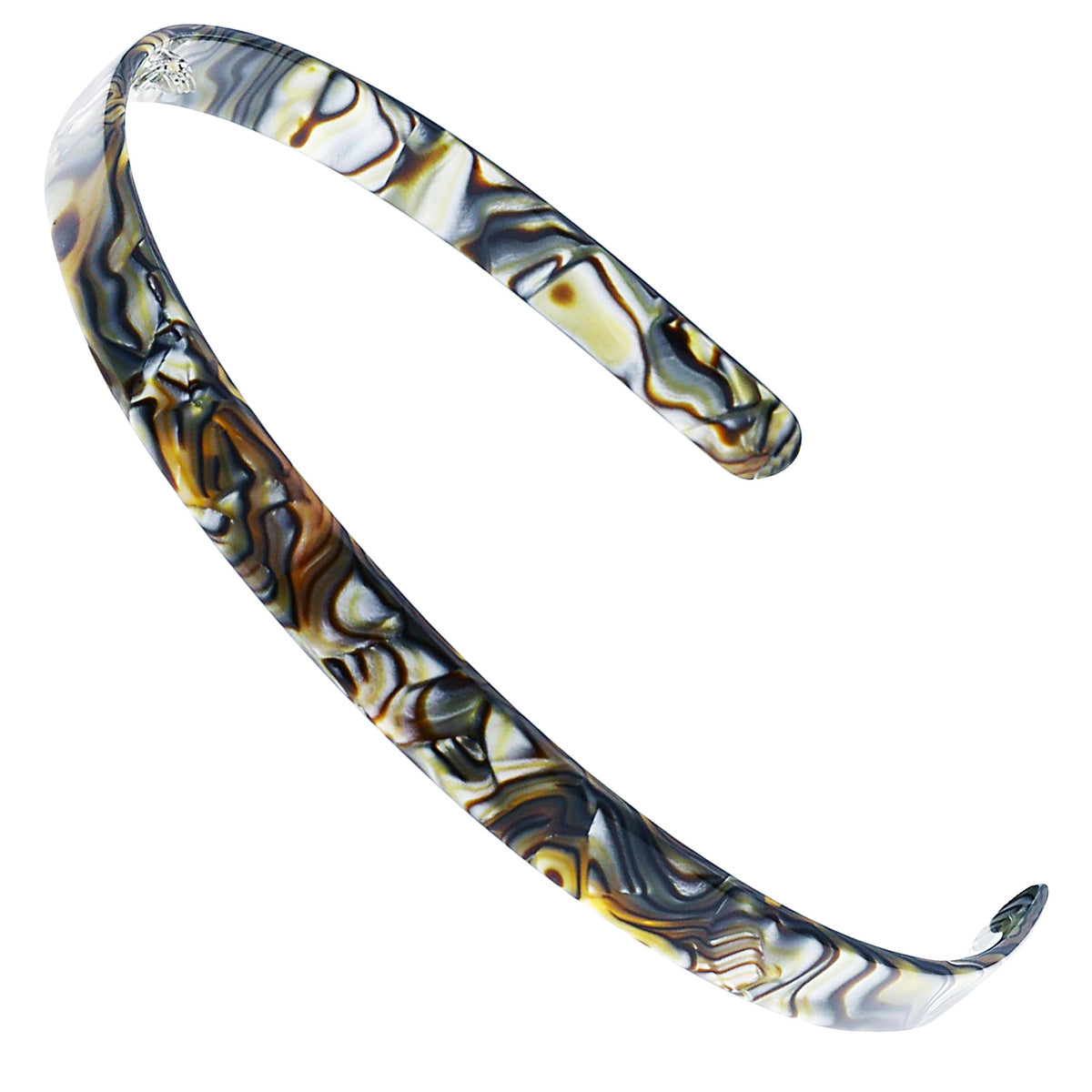 Camila Paris CP2005 headband onyx close-up showing slip-free grip.