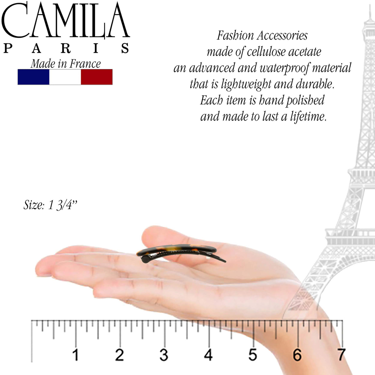 Camila Paris CP2240/2 non-metal closure prevents snagging and discomfort.