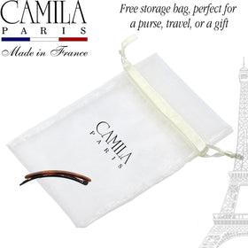 Camila Paris CP2250/2 elegant hair accessory complements various colors and textures.