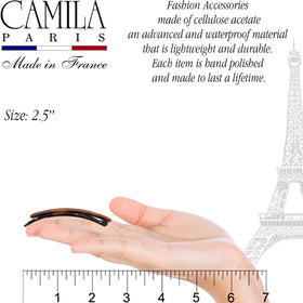 Camila Paris CP2250/2 no-slip barrette ideal for daily styling and special occasions.