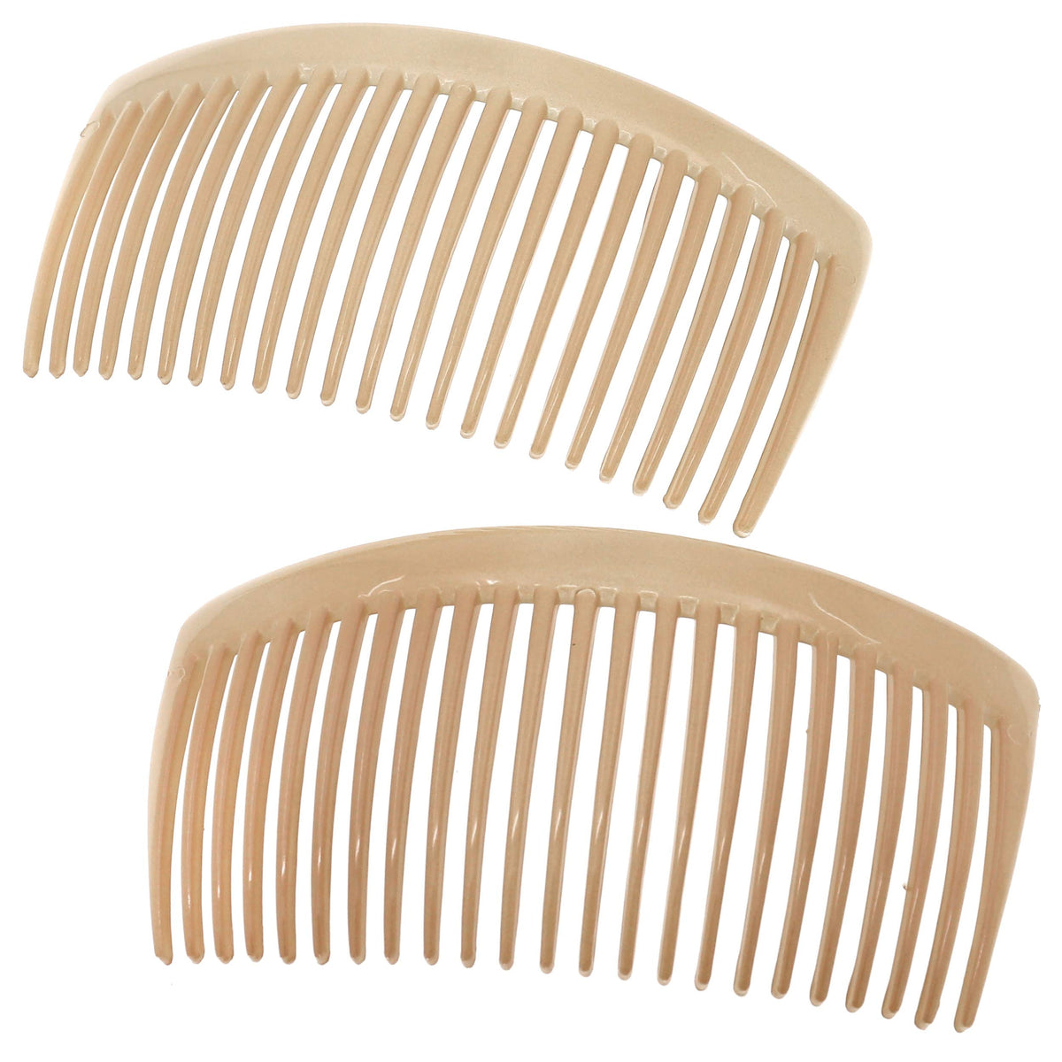 Camila Paris CP3022 beige curved side combs for secure updos.