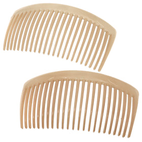Camila Paris CP3022 beige curved side combs for secure updos.