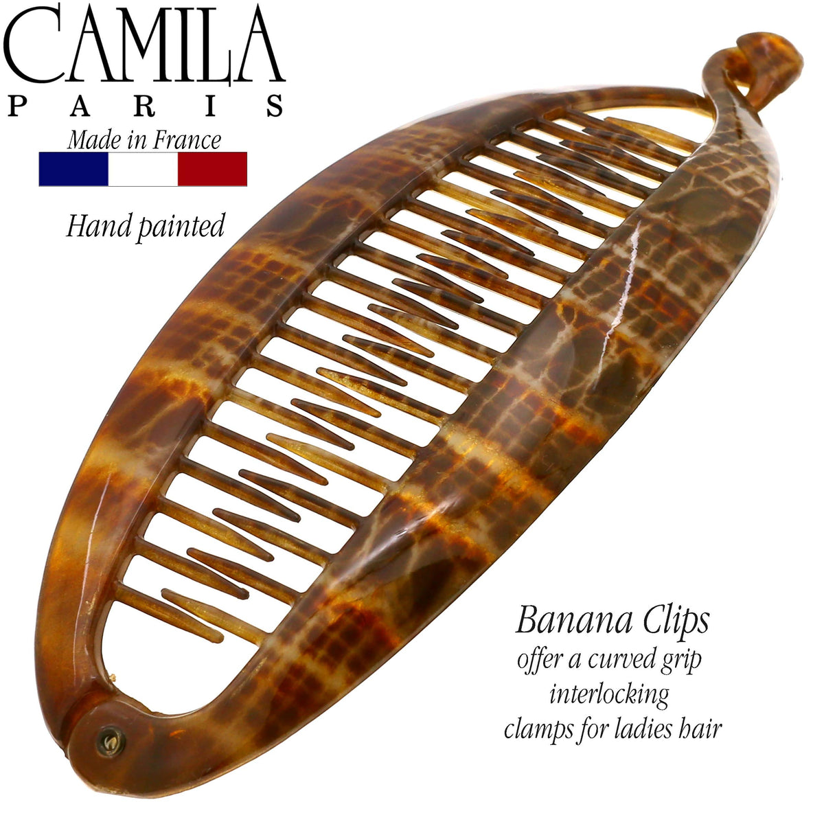 France-made Camila Paris CP3097 clip showcasing premium craftsmanship