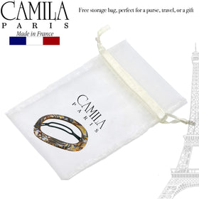 Camila Paris CP3355 Onyx barrette styled for casual days.