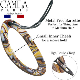 Camila Paris CP3362 French design barrette with elegant, timeless flair