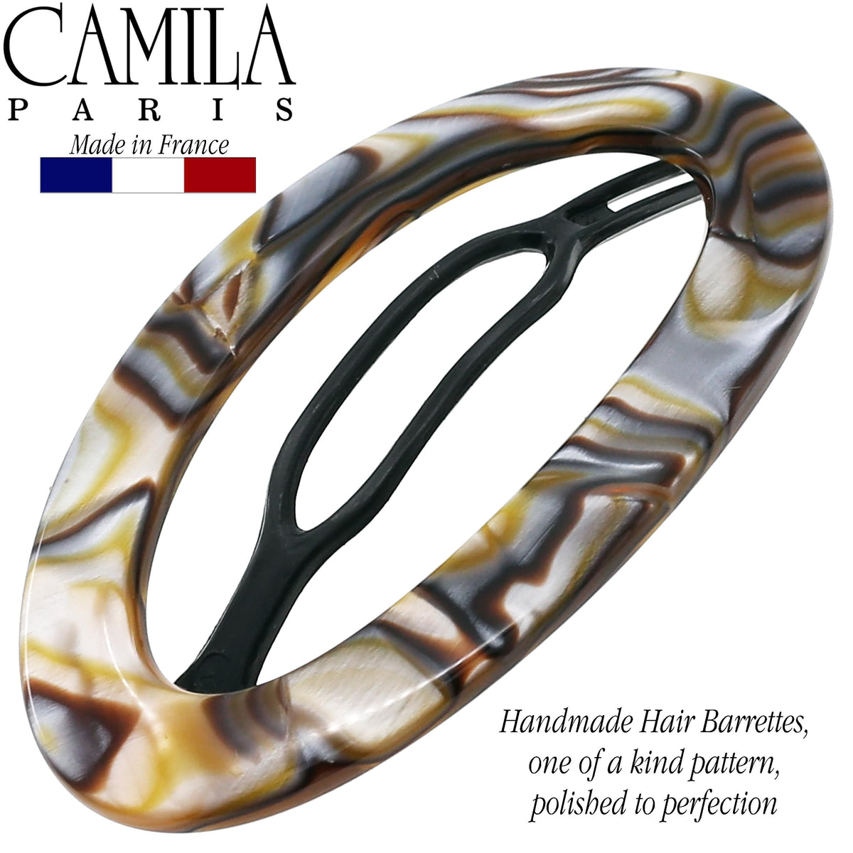 Camila Paris CP3362 no-slip hair clip demonstrating secure daily wear