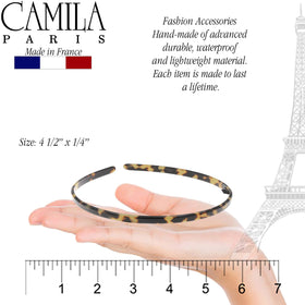 Camila CP3469 headband's flexible design adapts to various looks.