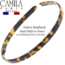 Camila Paris CP3469 headband offers France-made craftsmanship with durable cellulose acetate finish.