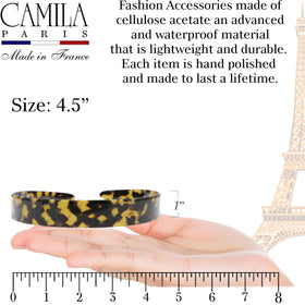 Camila Paris CP3879 cellulose acetate finish adds durable, high-quality shine.