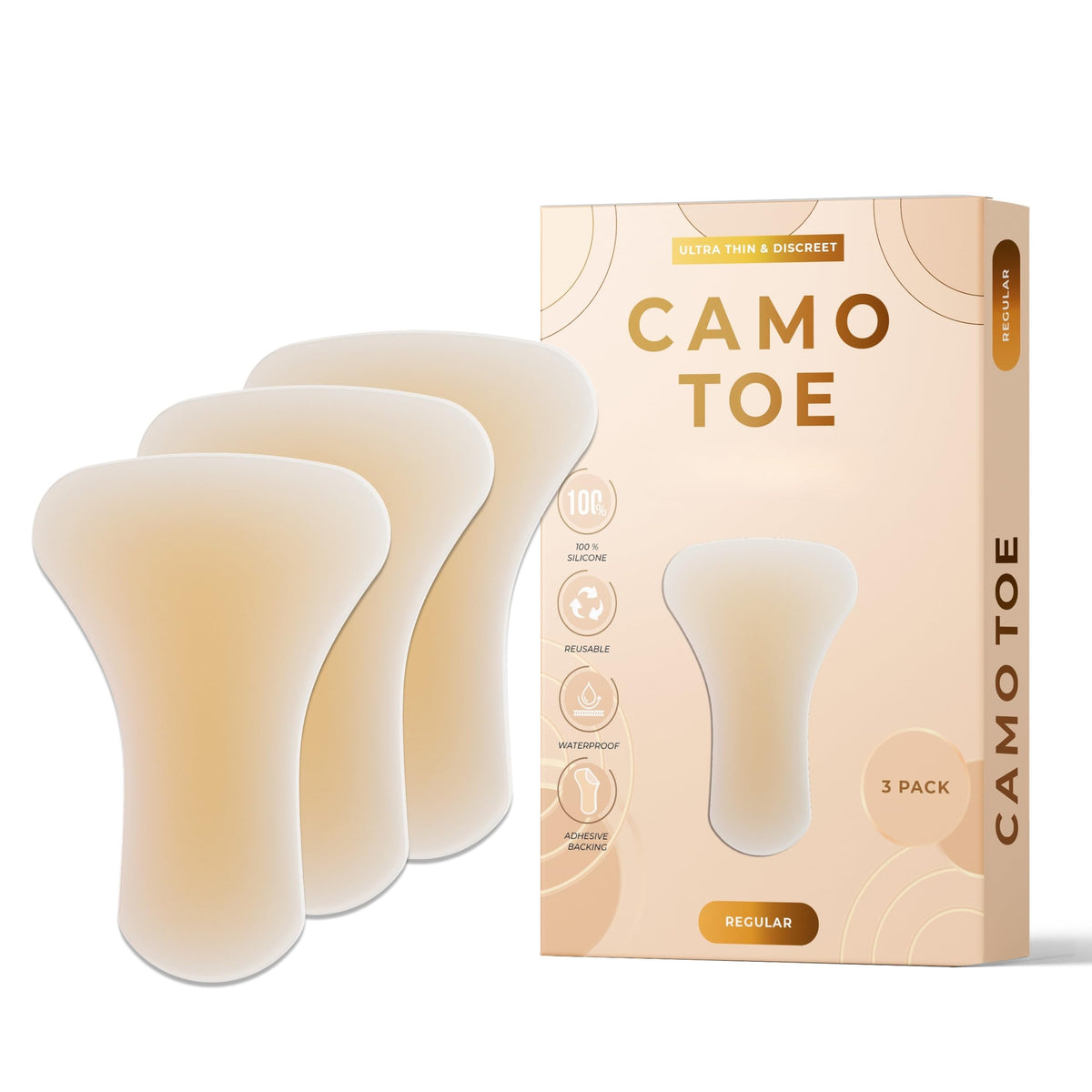 Camo Toe camel concealer inside underwear for discreet smoothing and confident wear.
