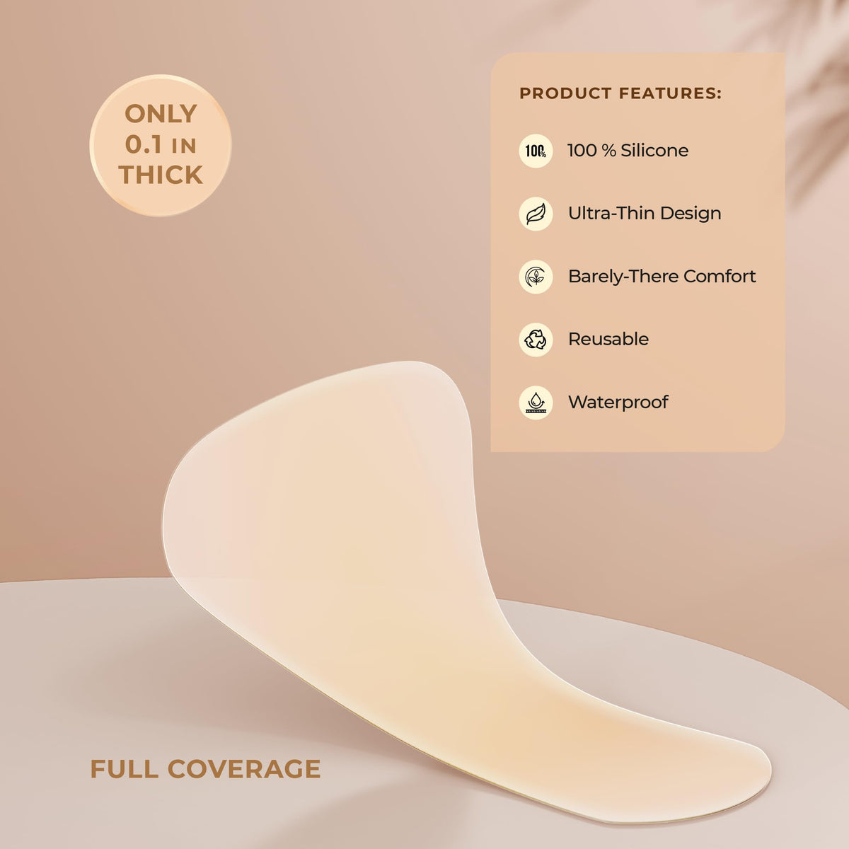 Camo Toe camel underwear guard designed for smooth, no-show wear
