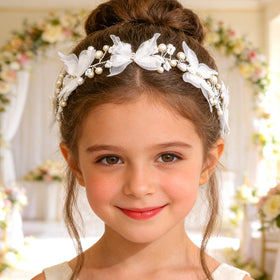 Campsis butterfly headband flexible wire design allows secure placement
