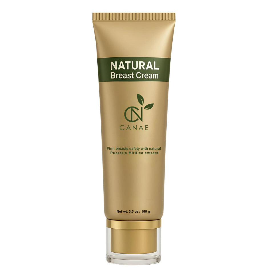 CANAe Pueraria Mirifica cream tube close-up showing natural formula for lifting and firming support