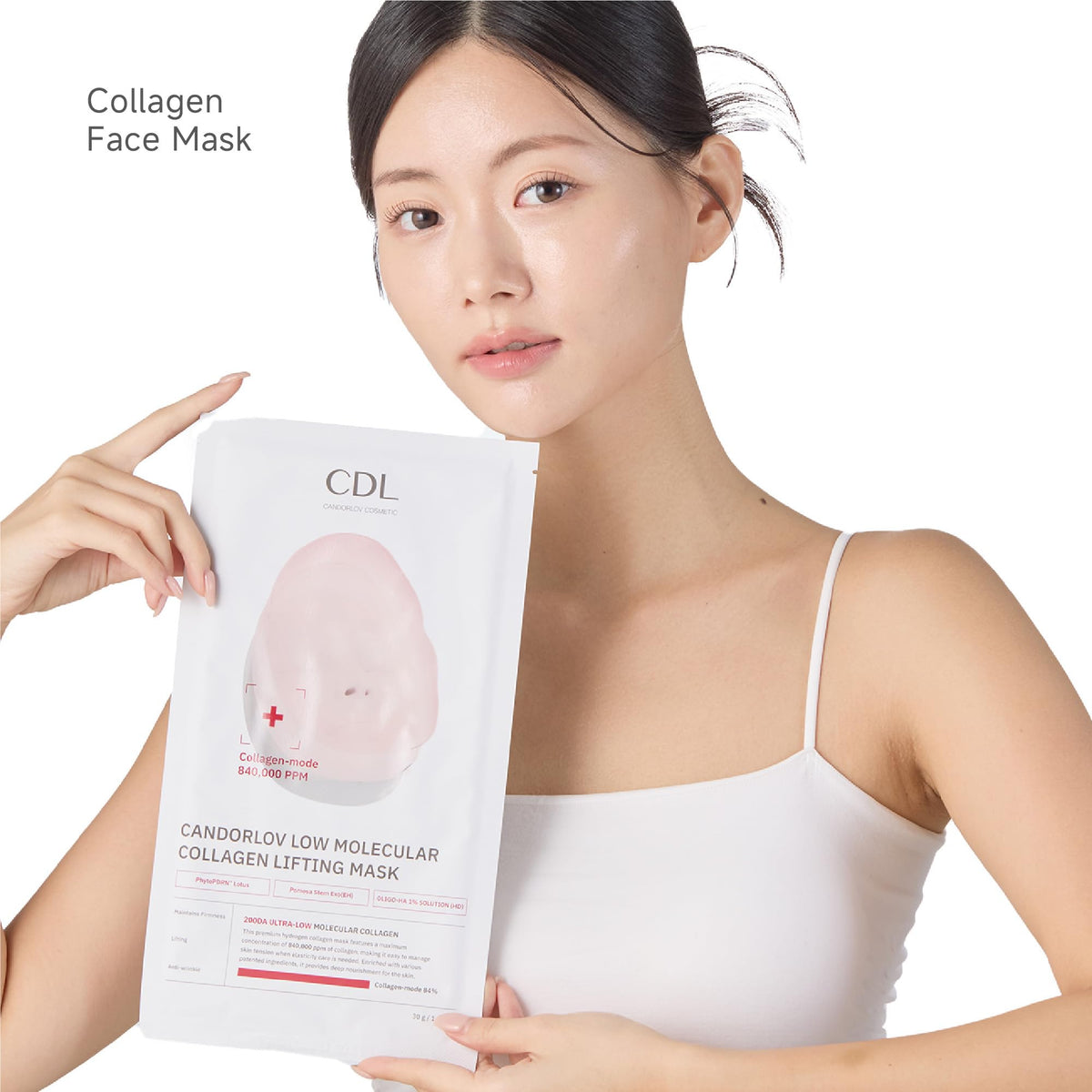 Candorlov CDL glowing-skin shot conveys dewy, healthy-looking hydration.