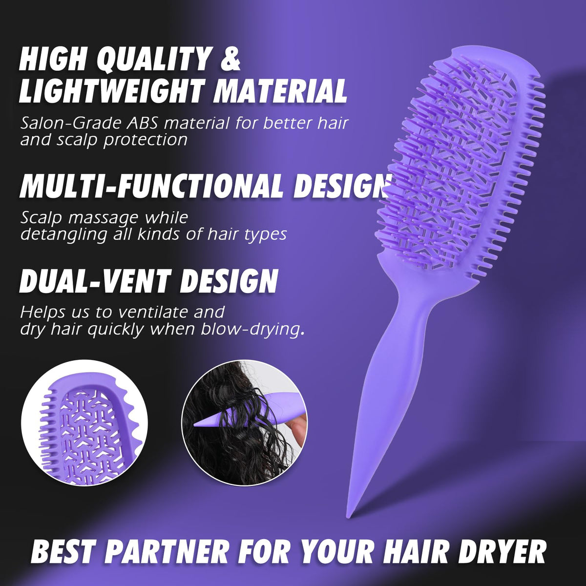 Candy Brush compact travel size fits bags for on-the-go grooming