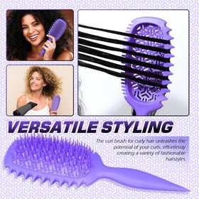 Candy Brush salon-grade TPEE bristles glide through knots smoothly