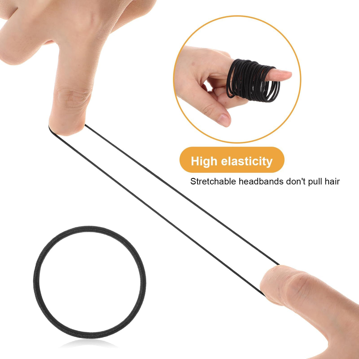 Canlierr bulk hair ties hold ponytails securely during workouts and daily activities.