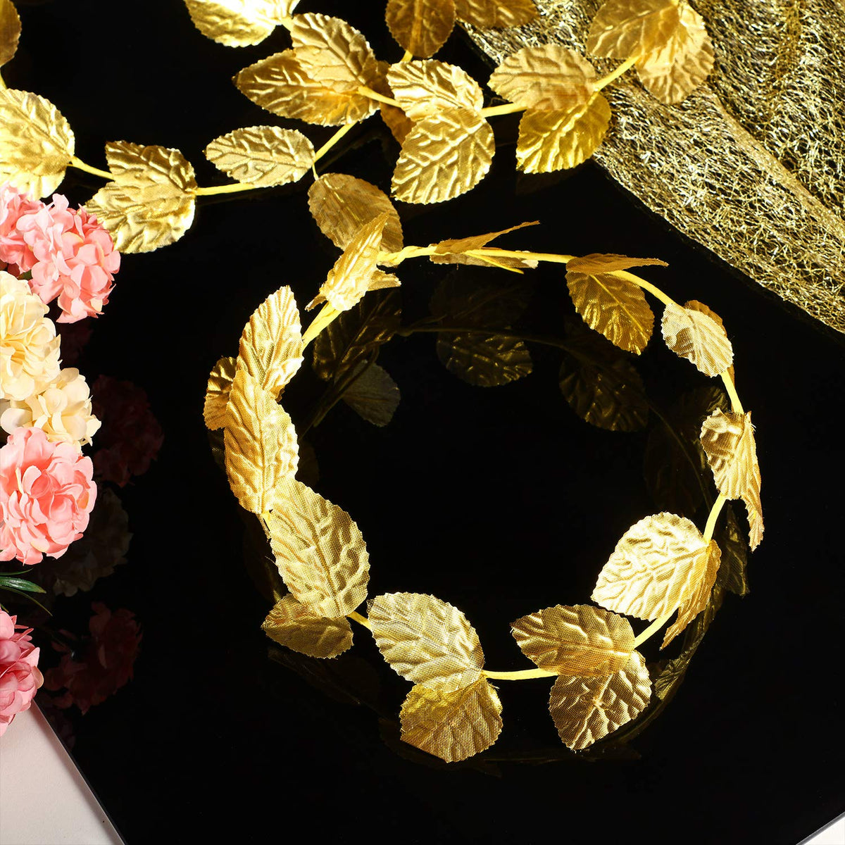 Canlierr 12-piece laurel headband set for group costumes.