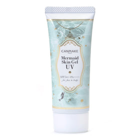 CANMAKE Mermaid Skin Gel Sunscreen packaging front, compact and great for daily protection