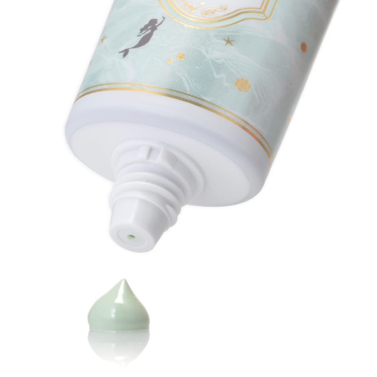 CANMAKE Mermaid Skin Gel Sunscreen texture close-up reveals a lightweight gel finish