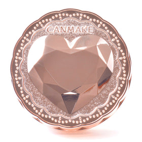 Close-up of CANMAKE Secret Beauty Powder 01 Clear swatch with sheer finish
