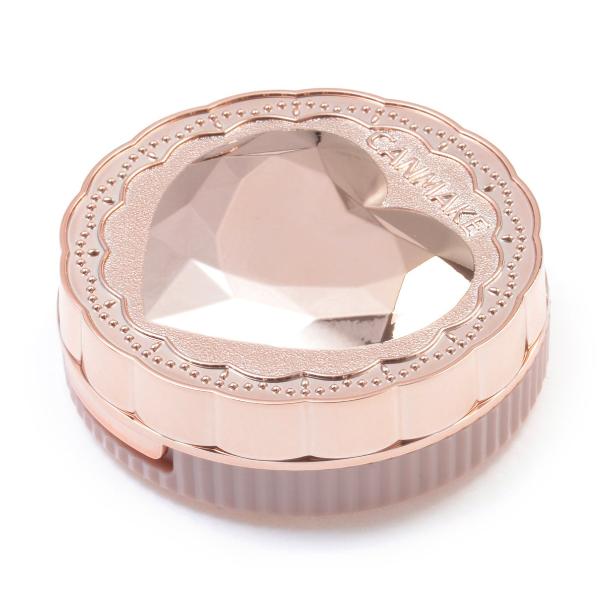 Texture close-up of CANMAKE Secret Beauty Powder 01 Clear showing non-cakey veil