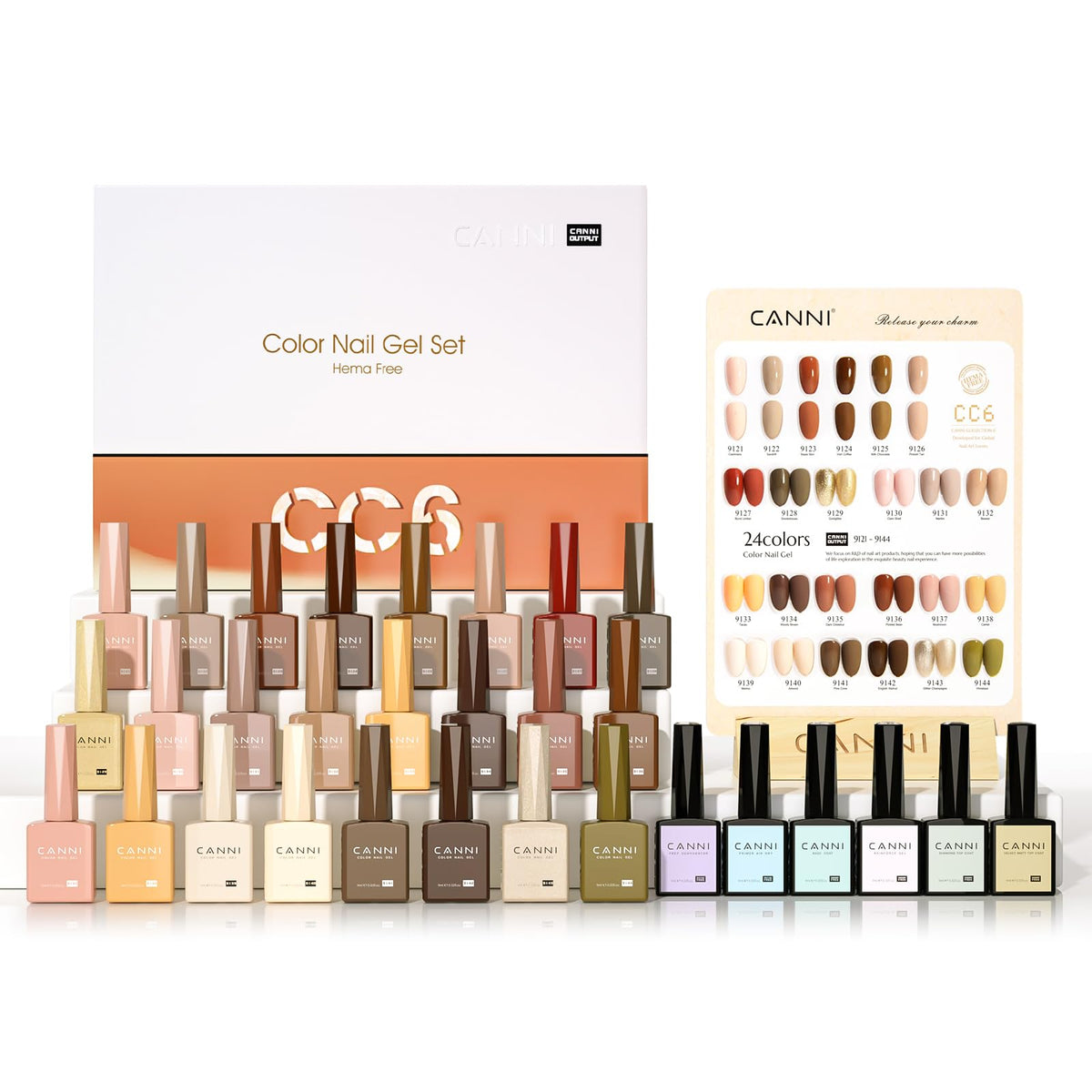 CANNI 30-piece gel polish set shown for safe at-home manicures