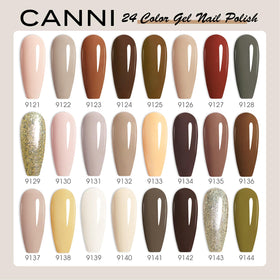 CANNI close-up of 3D crystal label and color-coded bottles for precise shade viewing