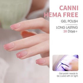 CANNI at-home manicure setup implies professional-looking results at home.