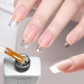 CANNI Clear builder gel for clean overlays and nail protection.