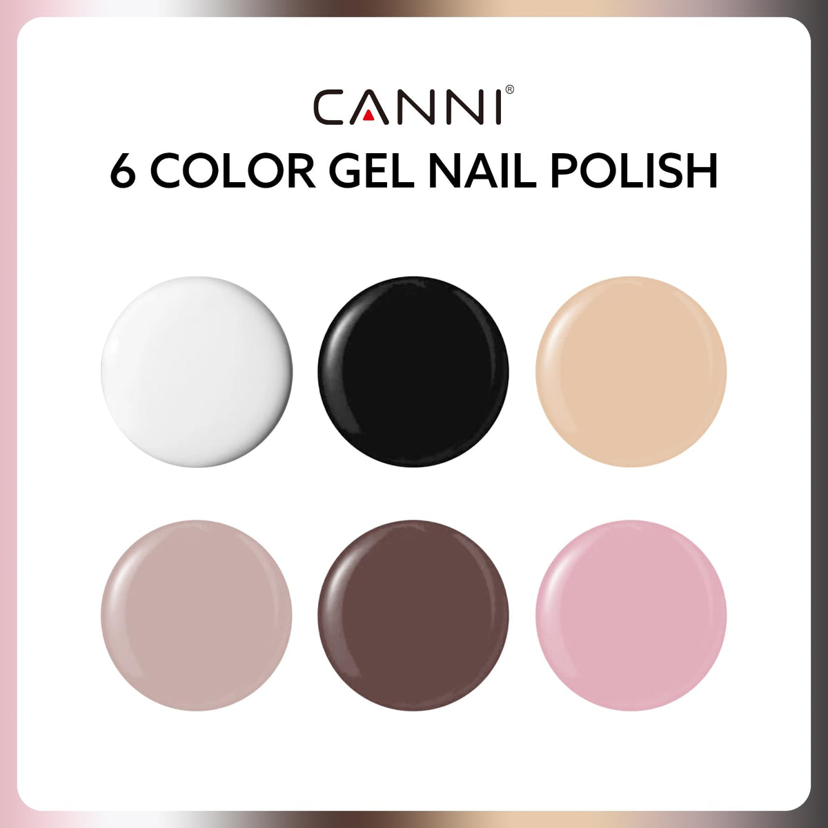 CANNI 9ml Hema-Free black bottle ideal for chic fall nails.