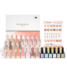 CANNI CC7 jelly gel set packaging shown for convenient at-home manicure