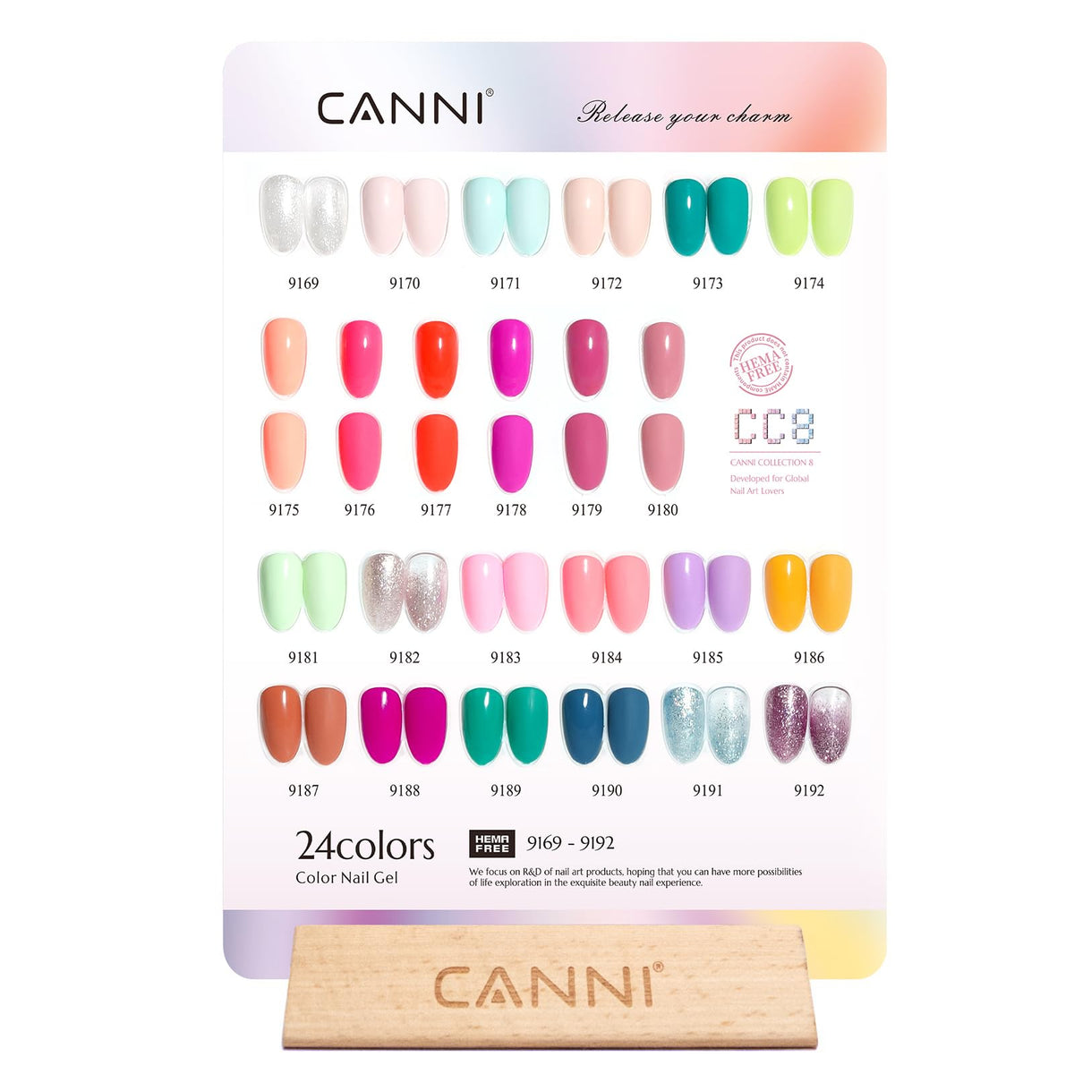 CANNI CC8 bottle design with 3D crystal label aids accurate color preview.