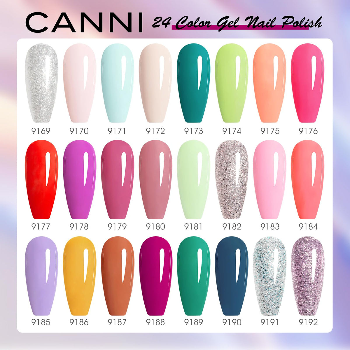 CANNI CC8 pastel gel color neon pink bottle for bold looks.