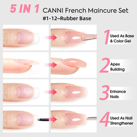 CANNI CF1 3D crystal label on bottle adds premium manicure aesthetics