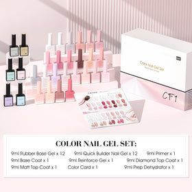 CANNI CF1 jelly pink gel polish bottle close-up highlighting vibrant color