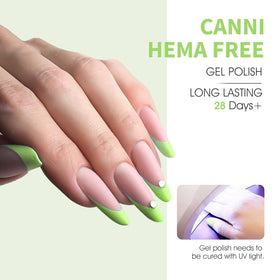 CANNI color bottle with 3D crystal label for quick shade recognition