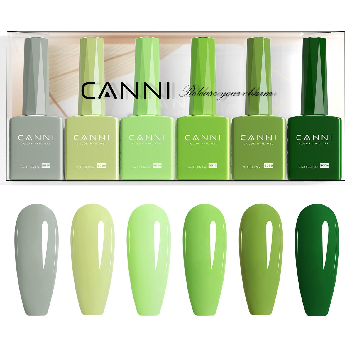 Designed bottles let you pick the right shade quickly.