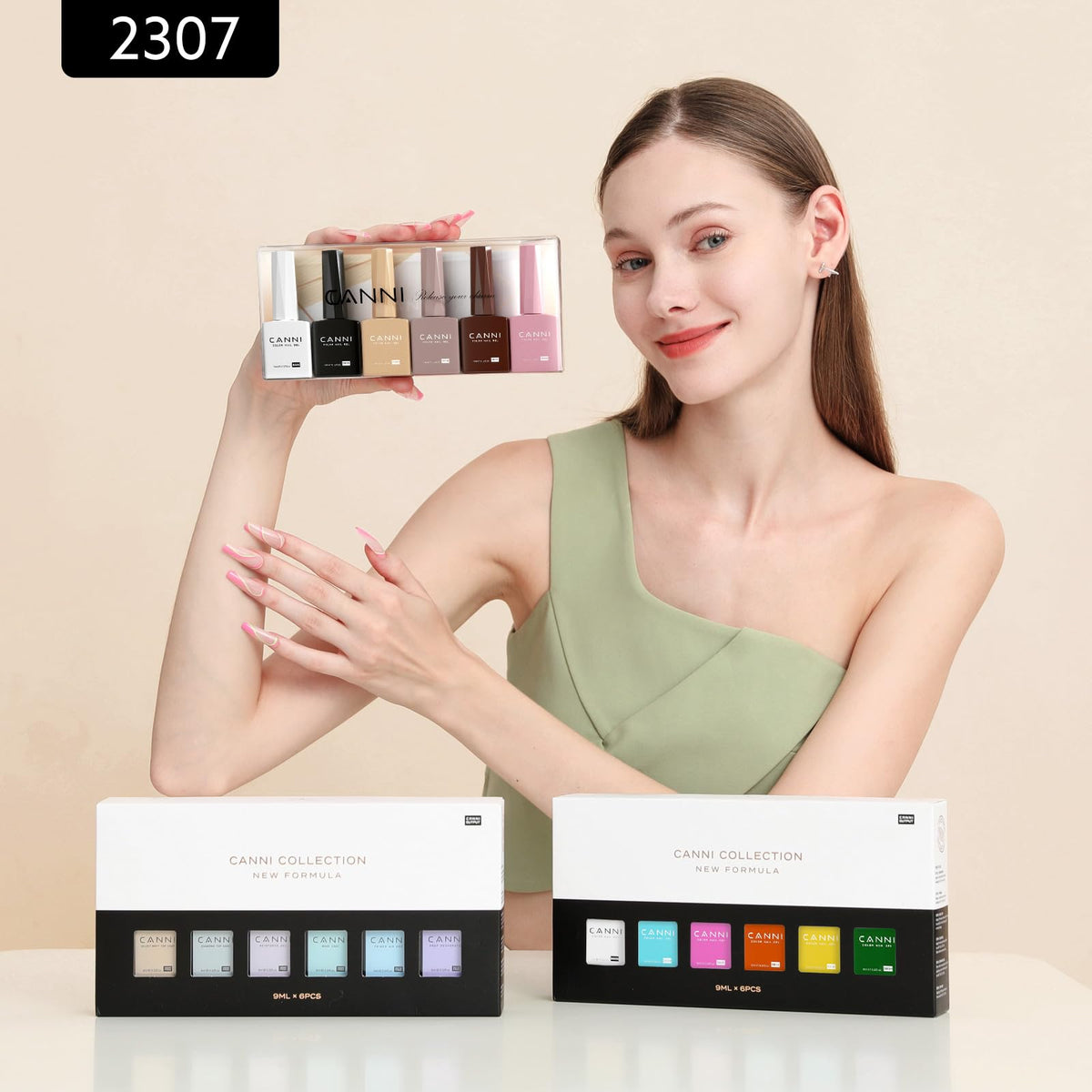 CANNI fall color nail swatches showing rich color range.