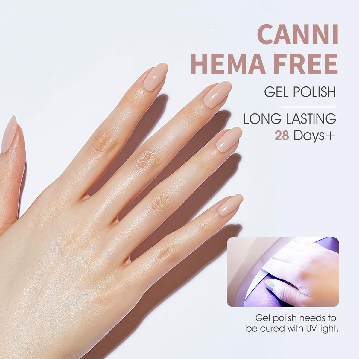 CANNI gel nails achieve a glossy, salon-style finish at home.