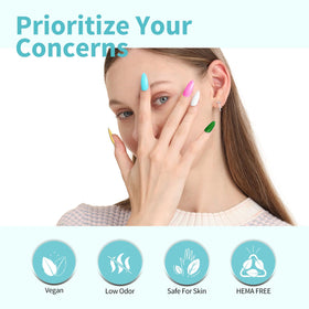 CANNI blue gel color swatch for vibrant, smooth application.