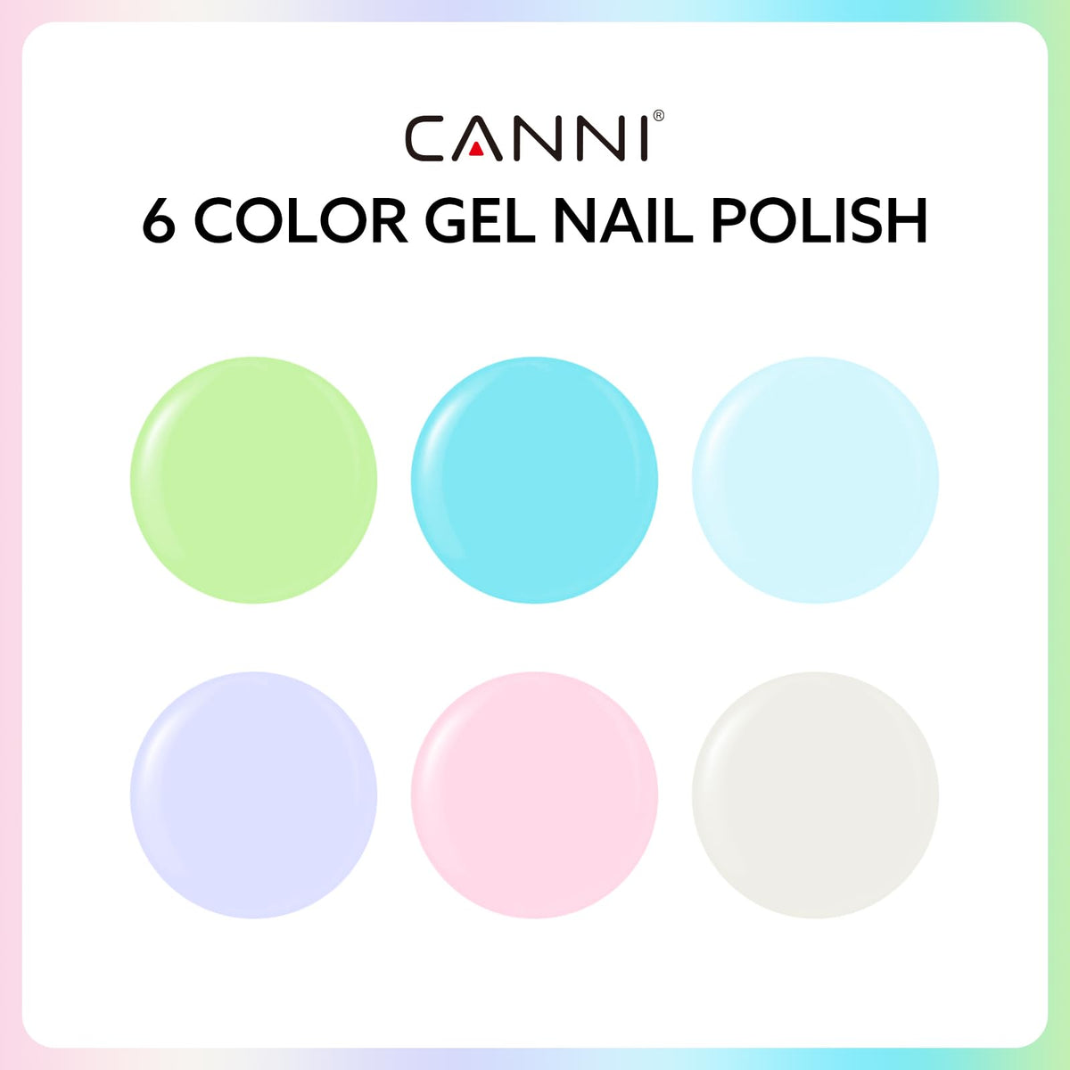 CANNI blue Hema-free gel polish delivers smooth application and lasting color.