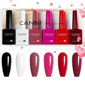 CANNI Hema-Free gel nail polish set white bottle for smooth at-home manicures.