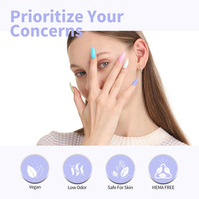 CANNI purple Hema-free gel polish adds vibrant, durable color.