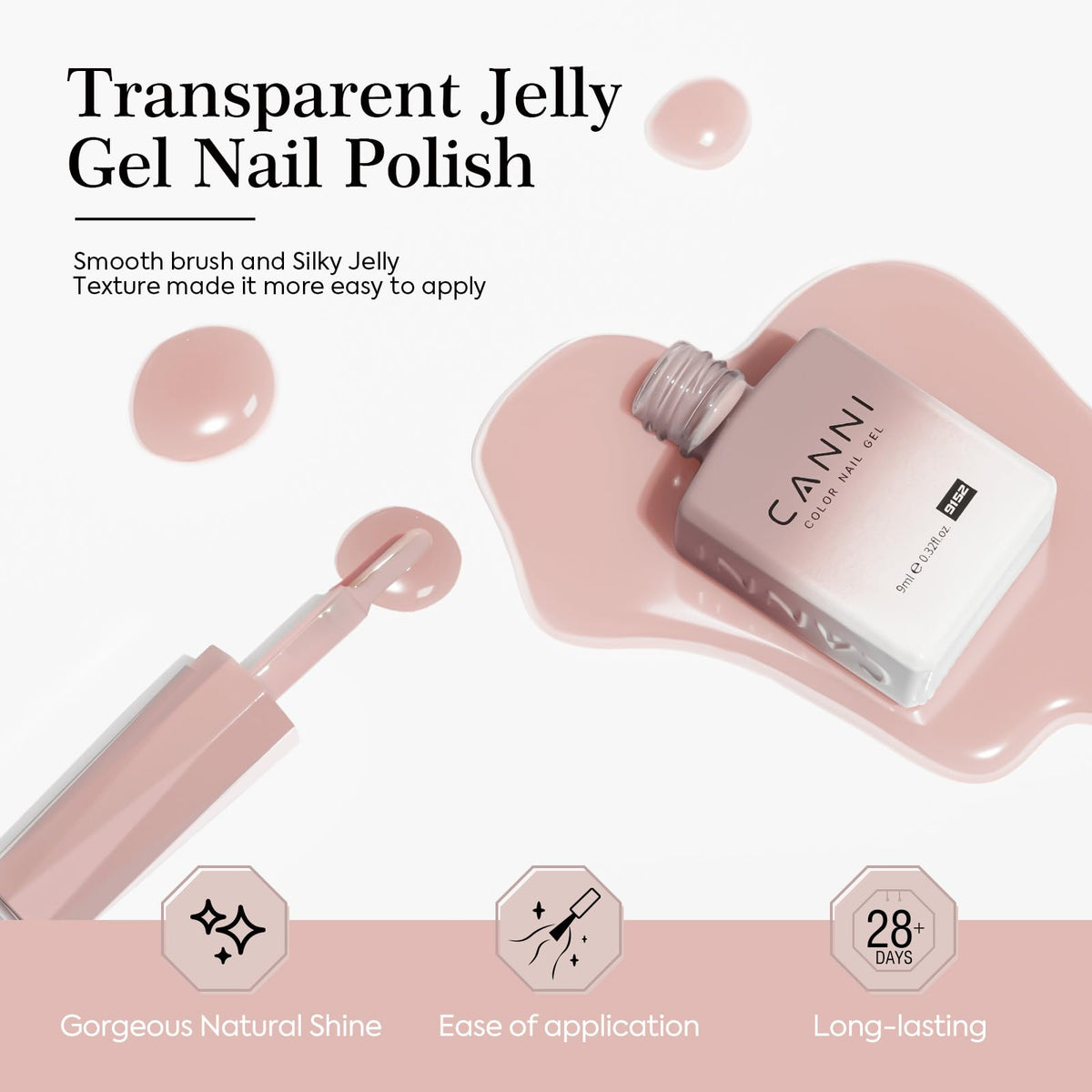CANNI highly pigmented gel colors for vibrant nails
