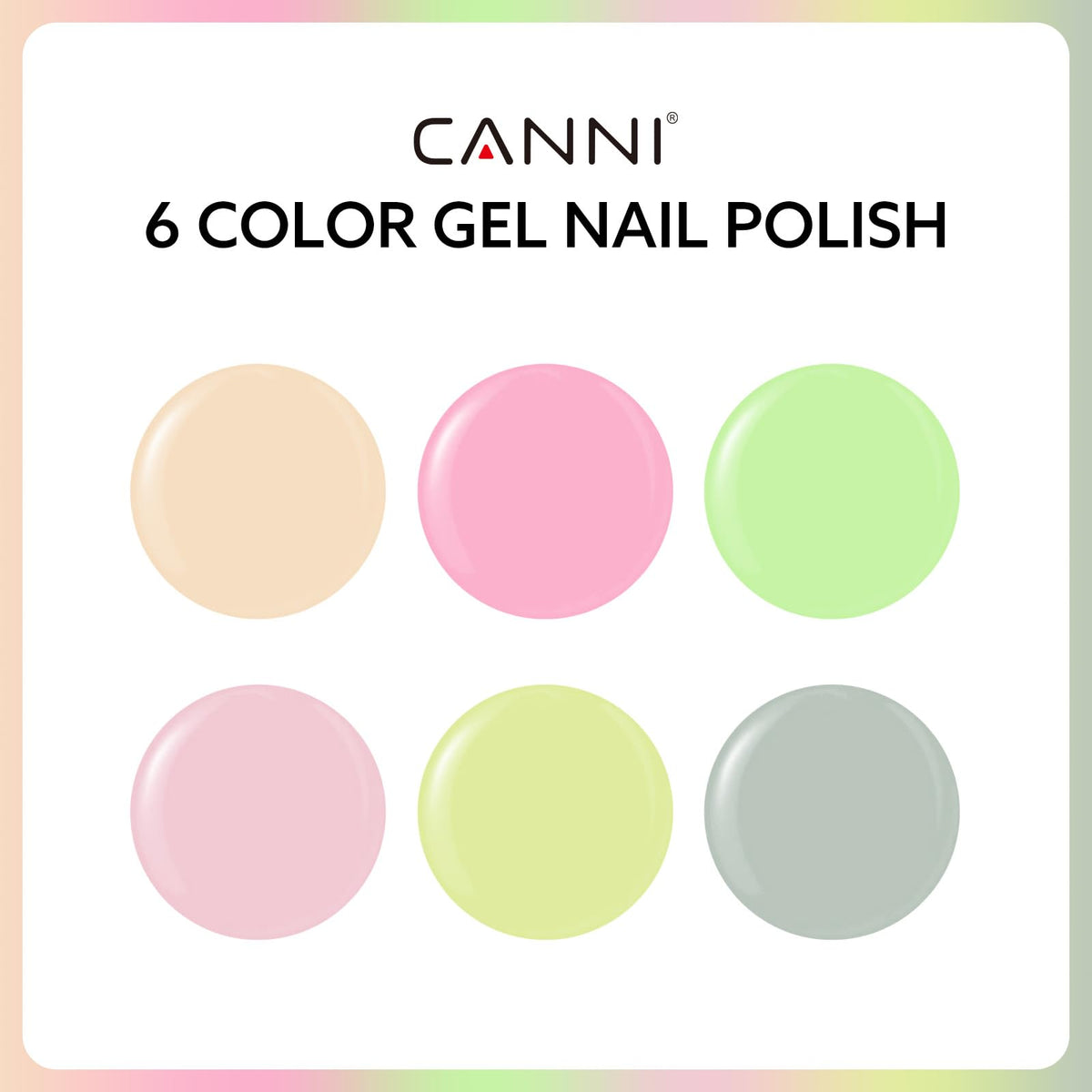CANNI pink gel polish bottle close-up showing vibrant shade and consistency