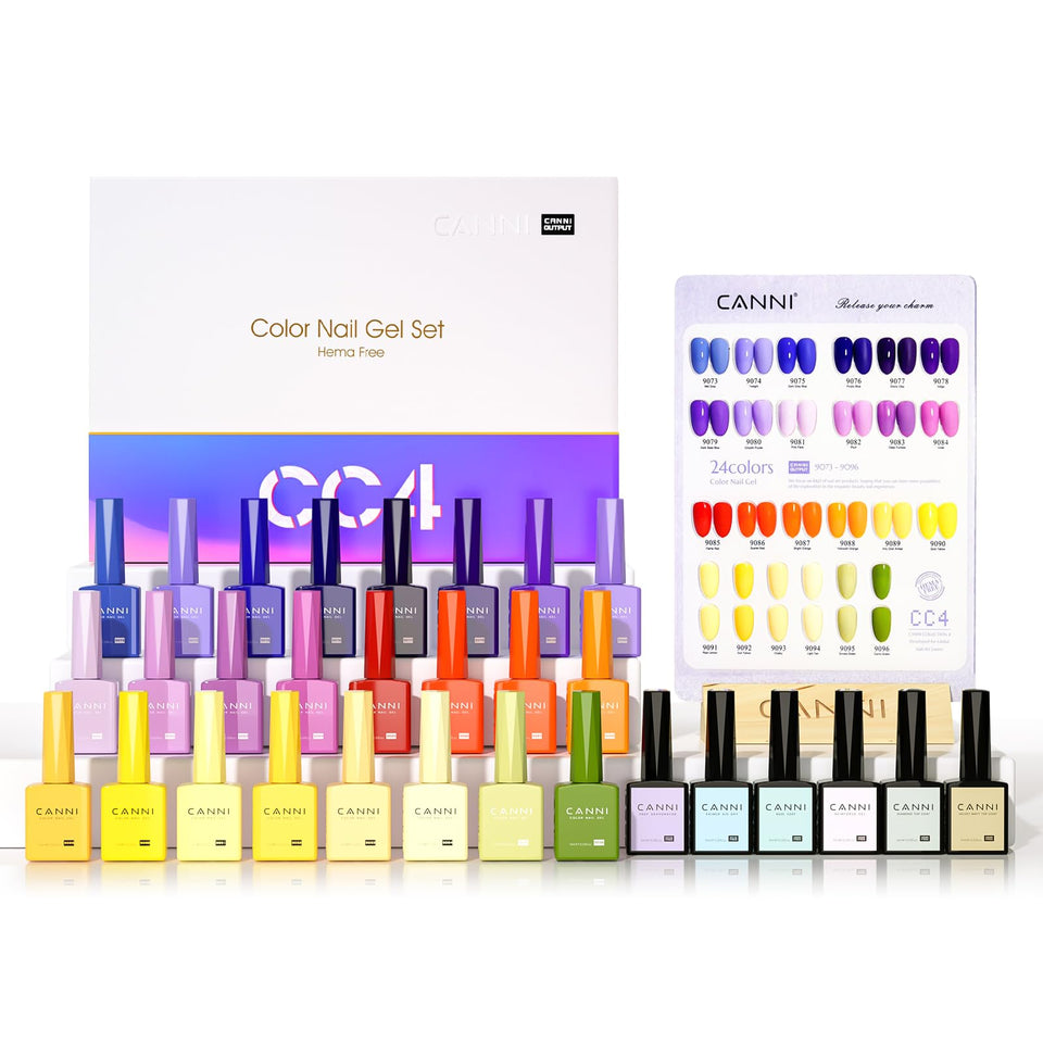 CANNI purple gel nail polish bottle for long-lasting at-home color