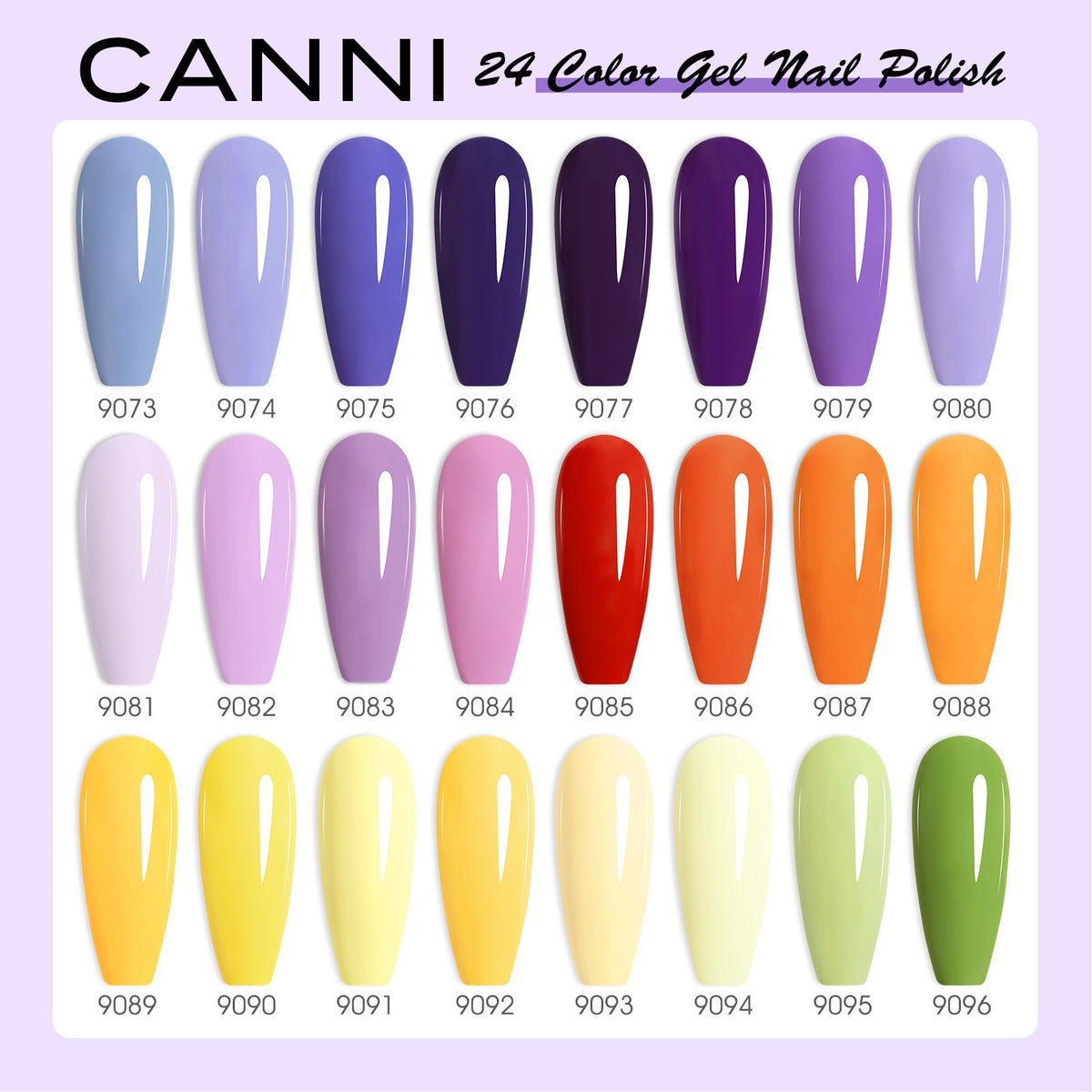 CANNI red gel nail polish bottle for a glossy, classic shade